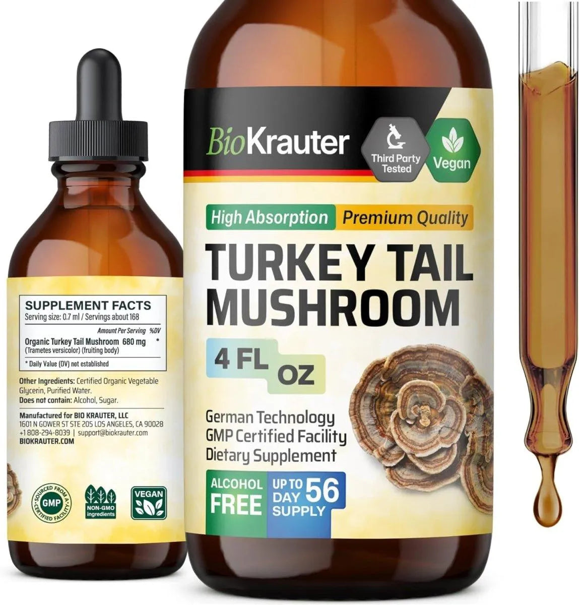 BIOKRAUTER - Bio Krauter Turkey Tail Mushroom Extract 4 Fl.Oz. - The Red Vitamin MX - Suplementos Alimenticios - {{ shop.shopifyCountryName }}