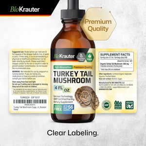 BIOKRAUTER - Bio Krauter Turkey Tail Mushroom Extract 4 Fl.Oz. - The Red Vitamin MX - Suplementos Alimenticios - {{ shop.shopifyCountryName }}