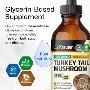 BIOKRAUTER - Bio Krauter Turkey Tail Mushroom Extract 4 Fl.Oz. - The Red Vitamin MX - Suplementos Alimenticios - {{ shop.shopifyCountryName }}