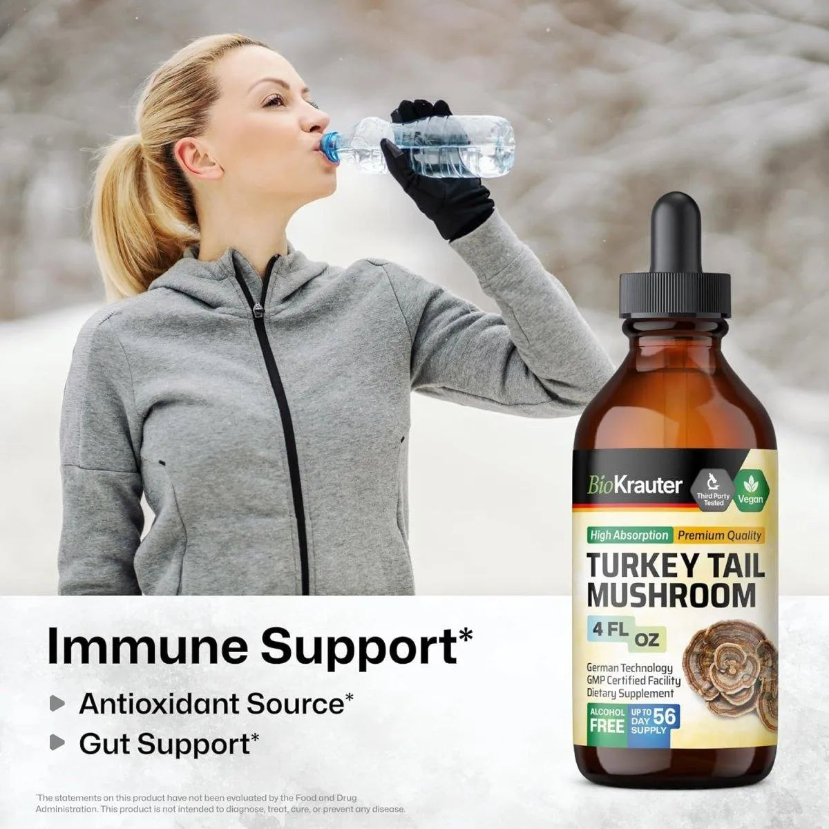 BIOKRAUTER - Bio Krauter Turkey Tail Mushroom Extract 4 Fl.Oz. - The Red Vitamin MX - Suplementos Alimenticios - {{ shop.shopifyCountryName }}