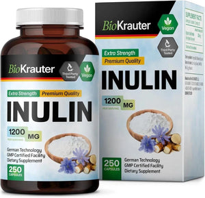 BIOKRAUTER - BioKrauter Inulin Powder Capsules 1200Mg. 250 Capsulas - The Red Vitamin MX - Suplementos Alimenticios - {{ shop.shopifyCountryName }}