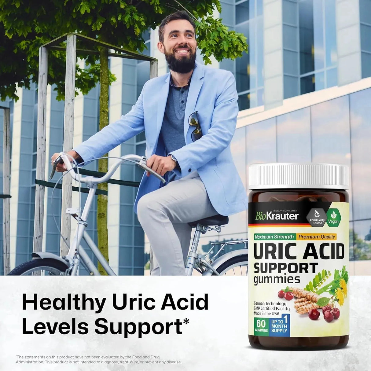 BIOKRAUTER - BioKrauter Uric Acid Support Gummies 60 Gomitas - The Red Vitamin MX - Suplementos Alimenticios - {{ shop.shopifyCountryName }}