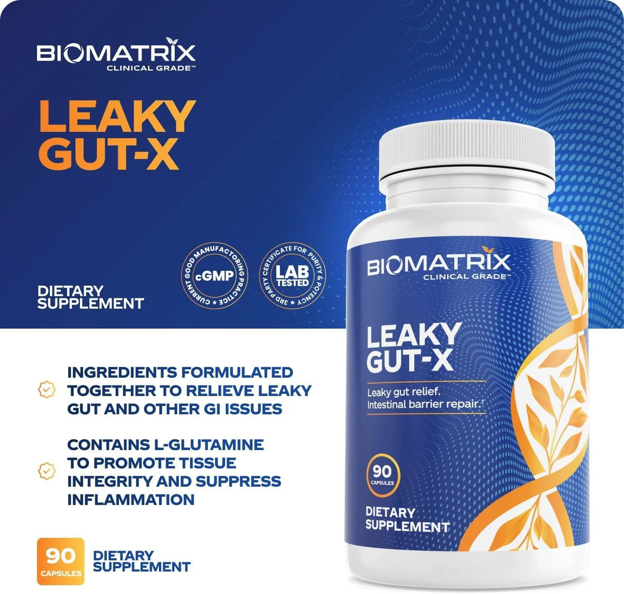 BIOMATRIX - BioMatrix Leaky Gut Repair 90 Capsulas - The Red Vitamin MX - Suplementos Alimenticios - {{ shop.shopifyCountryName }}