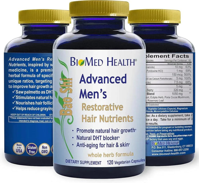 BIOMED HEALTH - BioMed Health Hair Growth Vitamins for Men 120 Capsulas - The Red Vitamin MX - Suplementos Alimenticios - {{ shop.shopifyCountryName }}