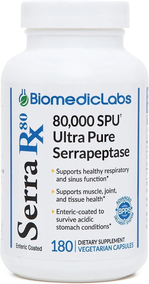 BIOMEDIC LABS RX - Biomedic Labs RX Serra-RX 80,000 SPU Serrapeptase 180 Capsulas - The Red Vitamin MX - Suplementos Alimenticios - {{ shop.shopifyCountryName }}