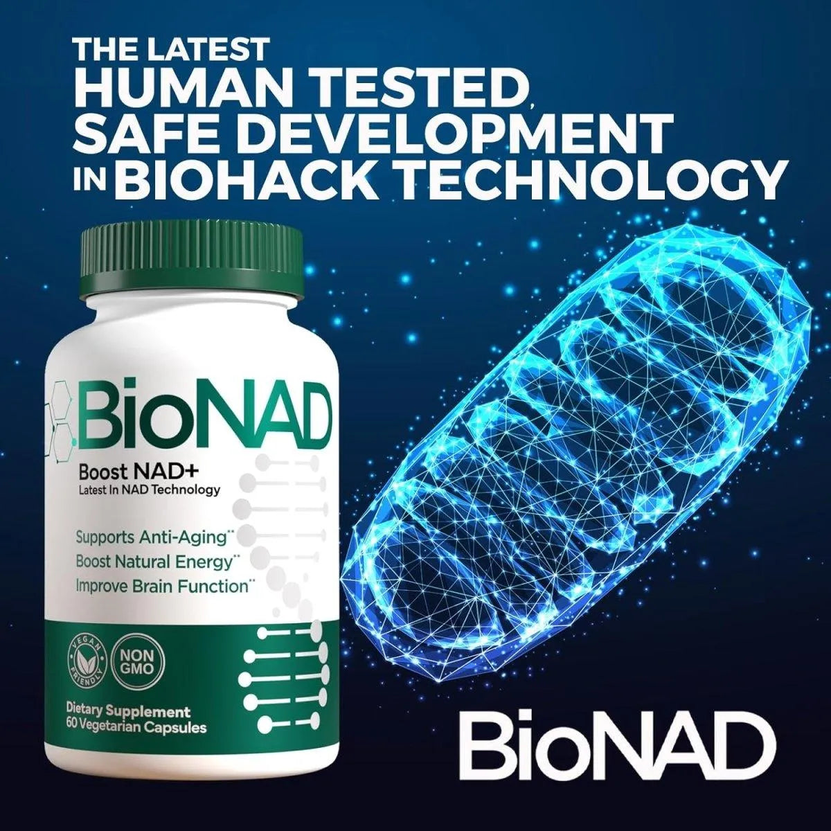 BIONAD - BioNAD NAD+ Booster 60 Capsulas 2 Pack - The Red Vitamin MX - Suplementos Alimenticios - {{ shop.shopifyCountryName }}