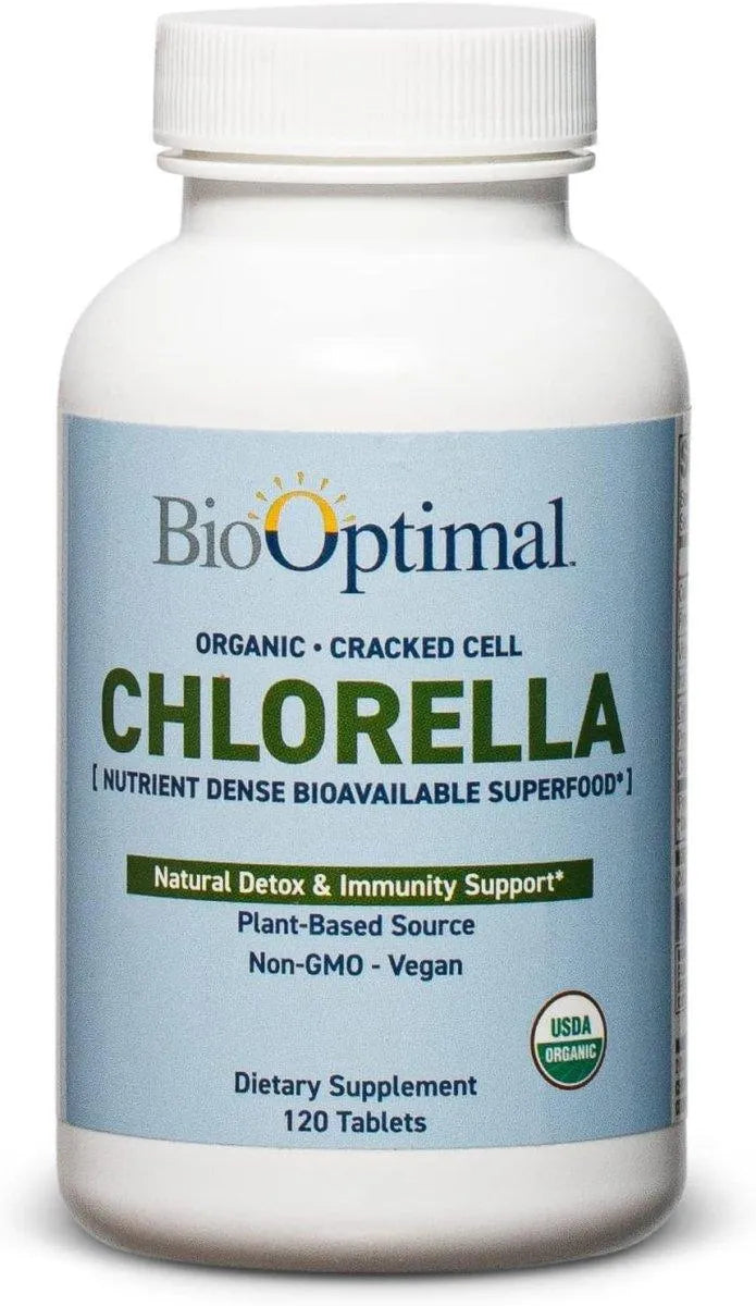 BIOOPTIMAL - BioOptimal Chlorella 120 Tabletas - The Red Vitamin MX - Suplementos Alimenticios - {{ shop.shopifyCountryName }}