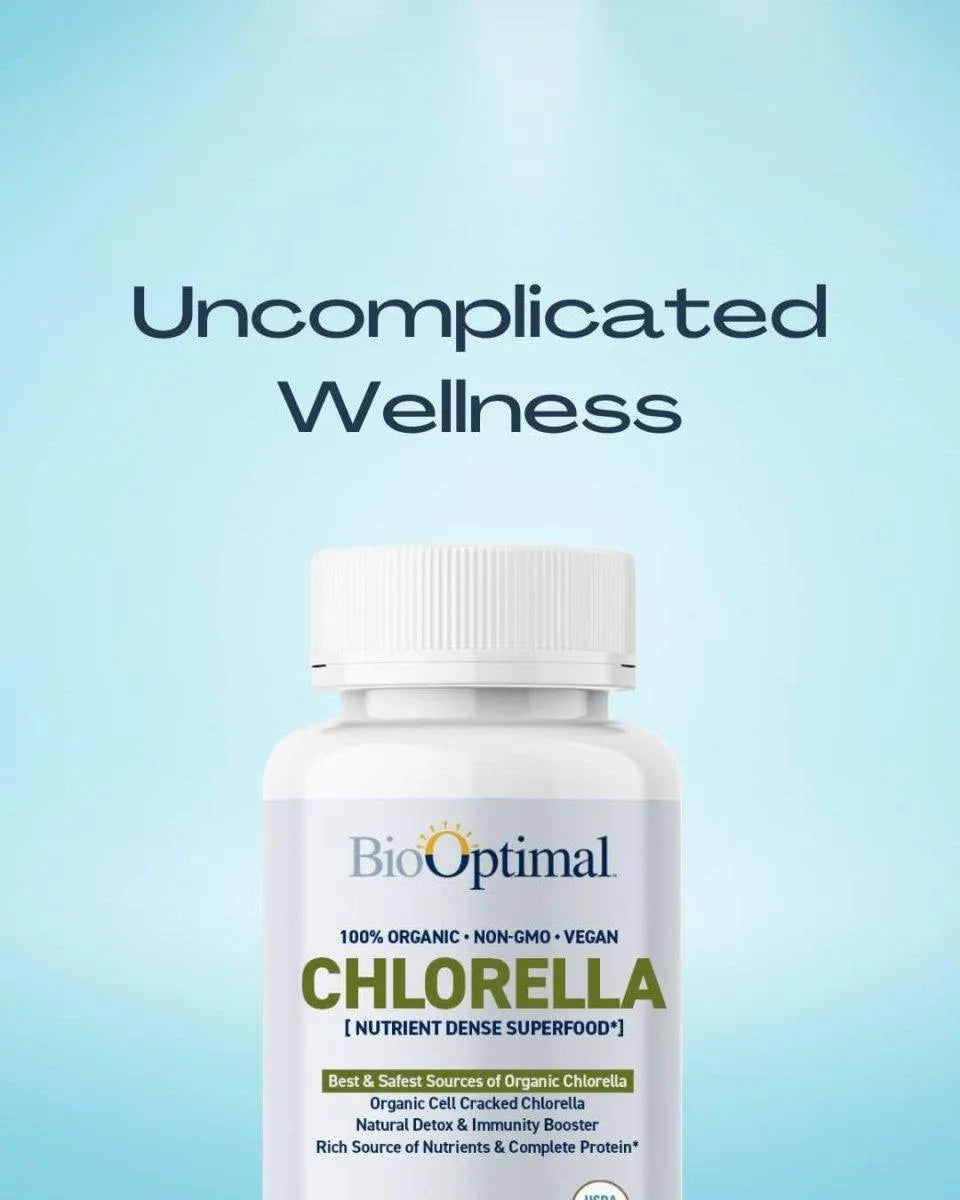 BIOOPTIMAL - BioOptimal Chlorella 120 Tabletas - The Red Vitamin MX - Suplementos Alimenticios - {{ shop.shopifyCountryName }}