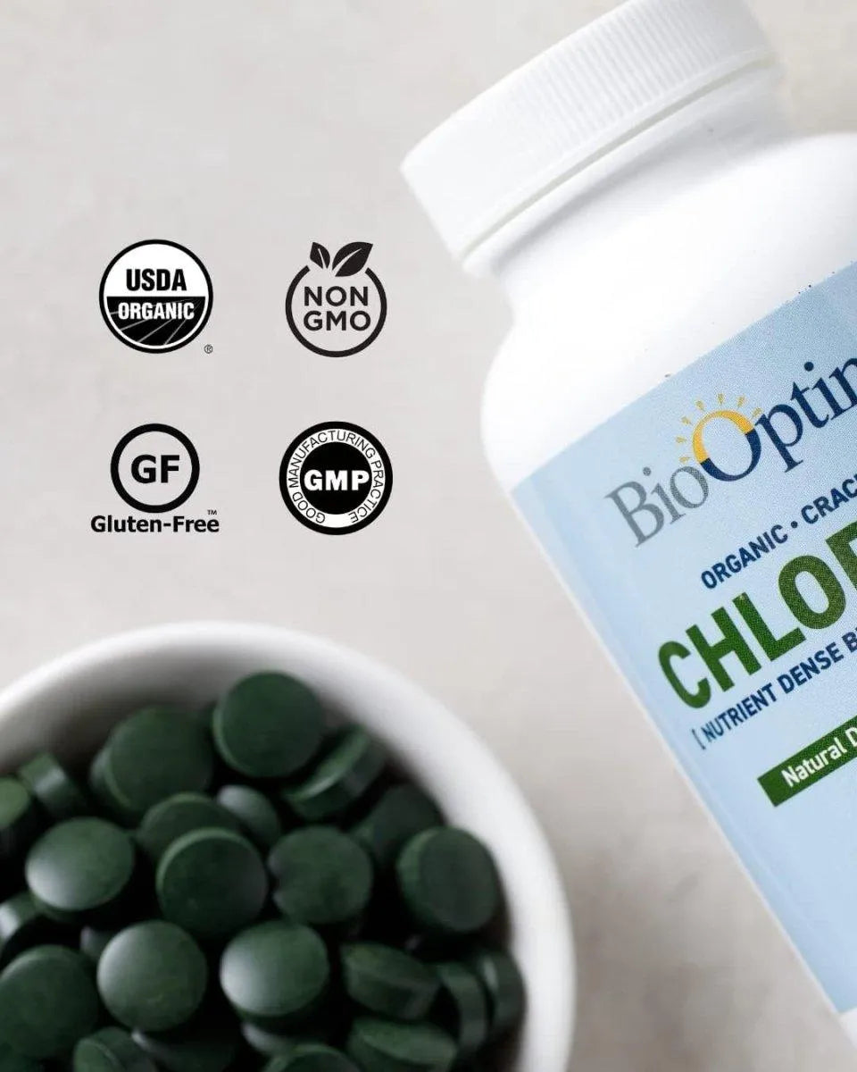 BIOOPTIMAL - BioOptimal Chlorella 120 Tabletas - The Red Vitamin MX - Suplementos Alimenticios - {{ shop.shopifyCountryName }}