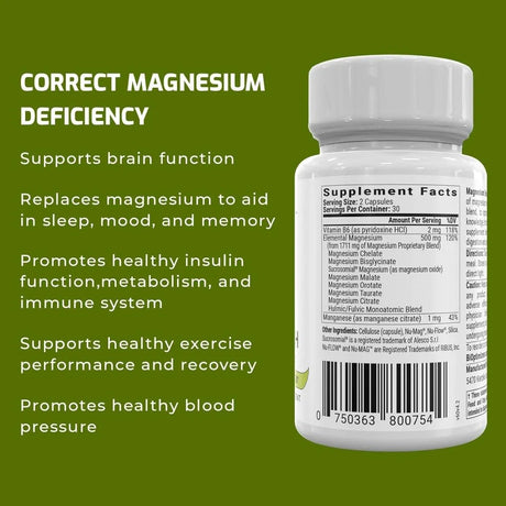 BIOPTIMIZERS - BiOptimizers Magnesium Breakthrough 60 Capsulas - The Red Vitamin MX - Suplementos Alimenticios - {{ shop.shopifyCountryName }}