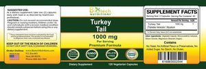 BIOTECH NUTRITION - Biotech Nutritions Non-GMO Turkey Tail Mushroom 1000Mg. 120 Capsulas - The Red Vitamin MX - Suplementos Alimenticios - {{ shop.shopifyCountryName }}