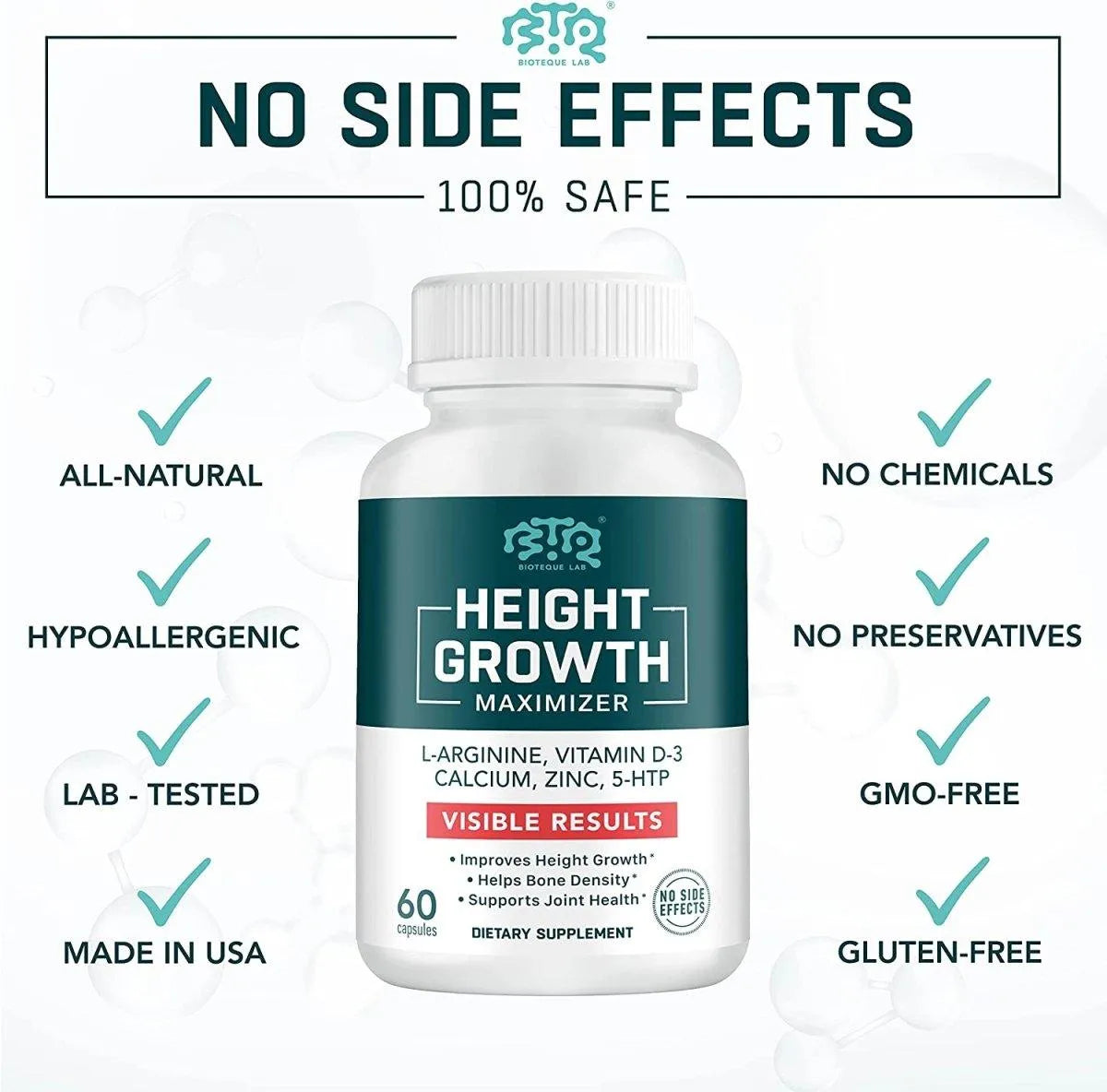 BIOTEQUELAB - Biotequelab Height Growth Maximizer Nueva Imagen 60 Capsulas - The Red Vitamin MX - Suplementos Alimenticios - {{ shop.shopifyCountryName }}