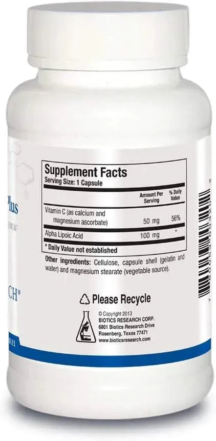 BIOTICS RESEARCH - BIOTICS Research Lipoic Acid Plus 90 Capsulas - The Red Vitamin MX - Suplementos Alimenticios - {{ shop.shopifyCountryName }}