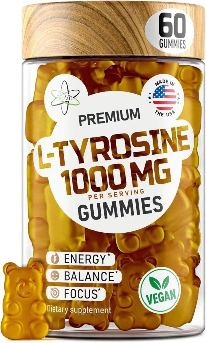 BIOVIT - BioVit L Tyrosine Gummies 1000Mg. 60 Gomitas - The Red Vitamin MX - Suplementos Alimenticios - {{ shop.shopifyCountryName }}