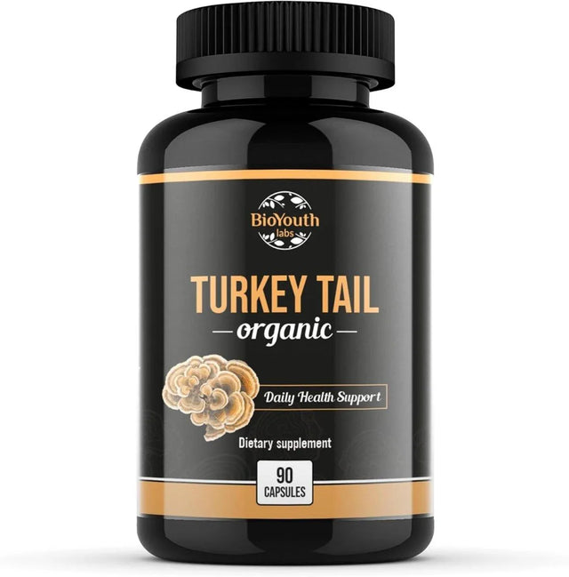 BIOYOUTH - BioYouth Organic Turkey Tail Mushroom 90 Capsulas - The Red Vitamin MX - Suplementos Alimenticios - {{ shop.shopifyCountryName }}