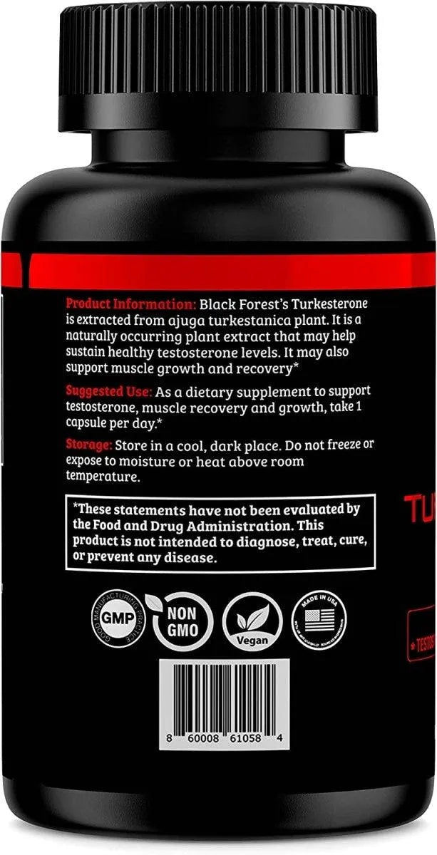 BLACK FOREST - Black Forest Turkesterone Supplement 500Mg. 60 Capsulas - The Red Vitamin MX - Suplementos Alimenticios - {{ shop.shopifyCountryName }}