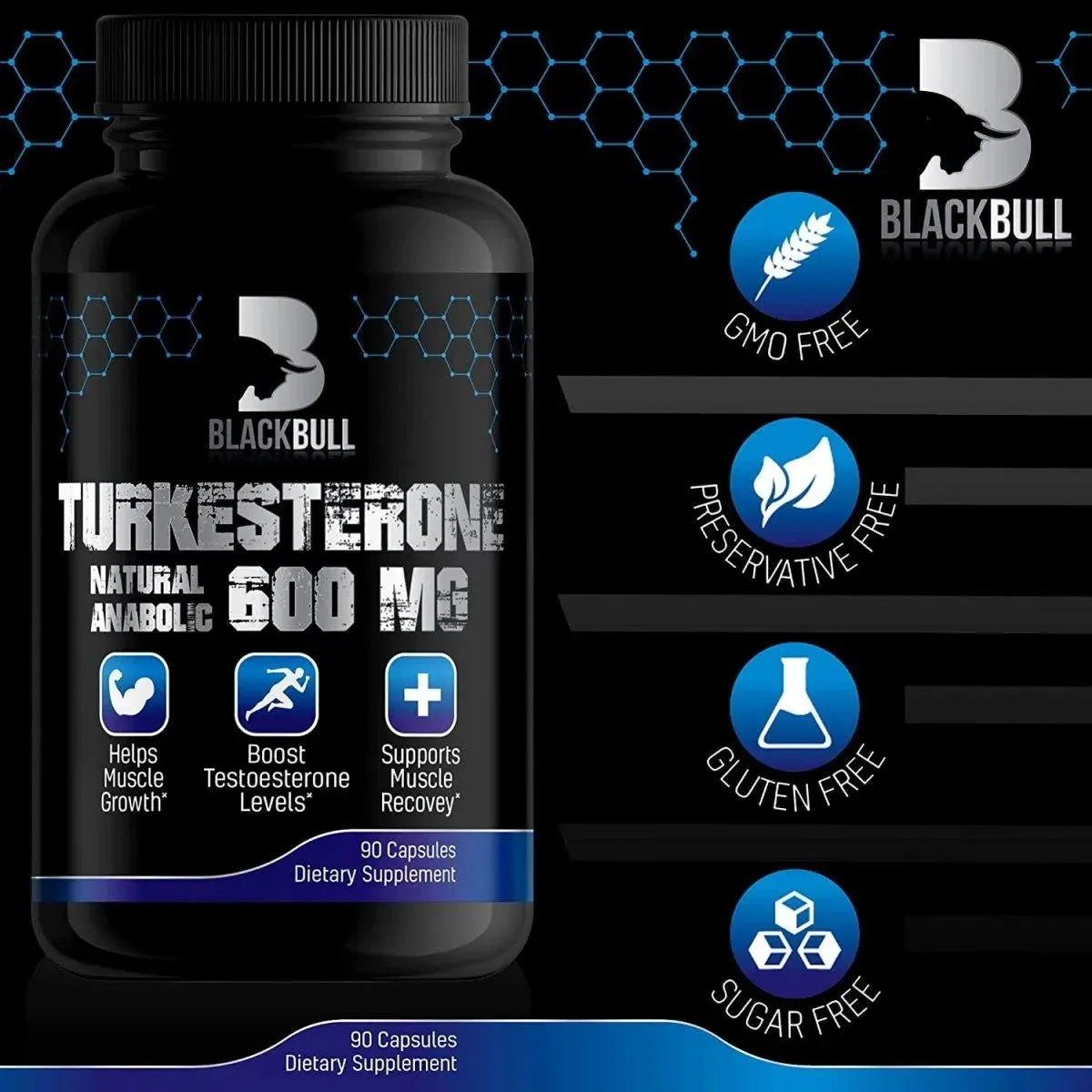 BLACKBULL - BlackBúll Turkesterone 600Mg. 90 Capsulas - The Red Vitamin MX - Suplementos Alimenticios - {{ shop.shopifyCountryName }}