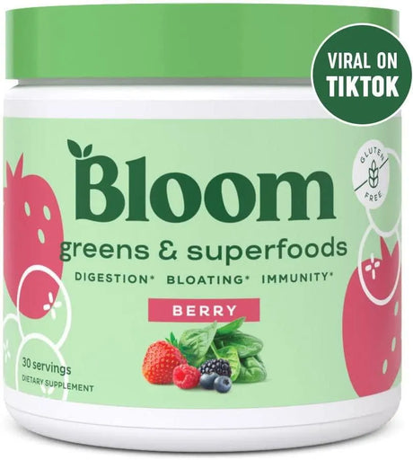 BLOOM NUTRITION - Bloom Nutrition Green Superfood | Super Greens Powder Juice & Smoothie Mix 30 Servicios - The Red Vitamin MX - Suplementos Alimenticios - {{ shop.shopifyCountryName }}