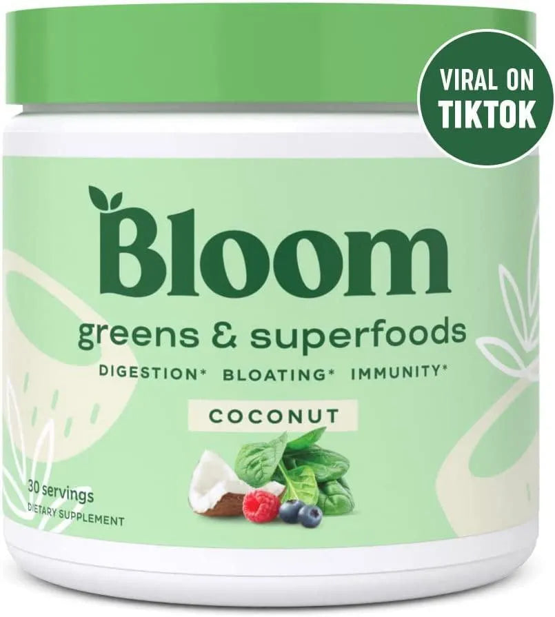 BLOOM NUTRITION - Bloom Nutrition Green Superfood | Super Greens Powder Juice & Smoothie Mix 30 Servicios - The Red Vitamin MX - Suplementos Alimenticios - {{ shop.shopifyCountryName }}