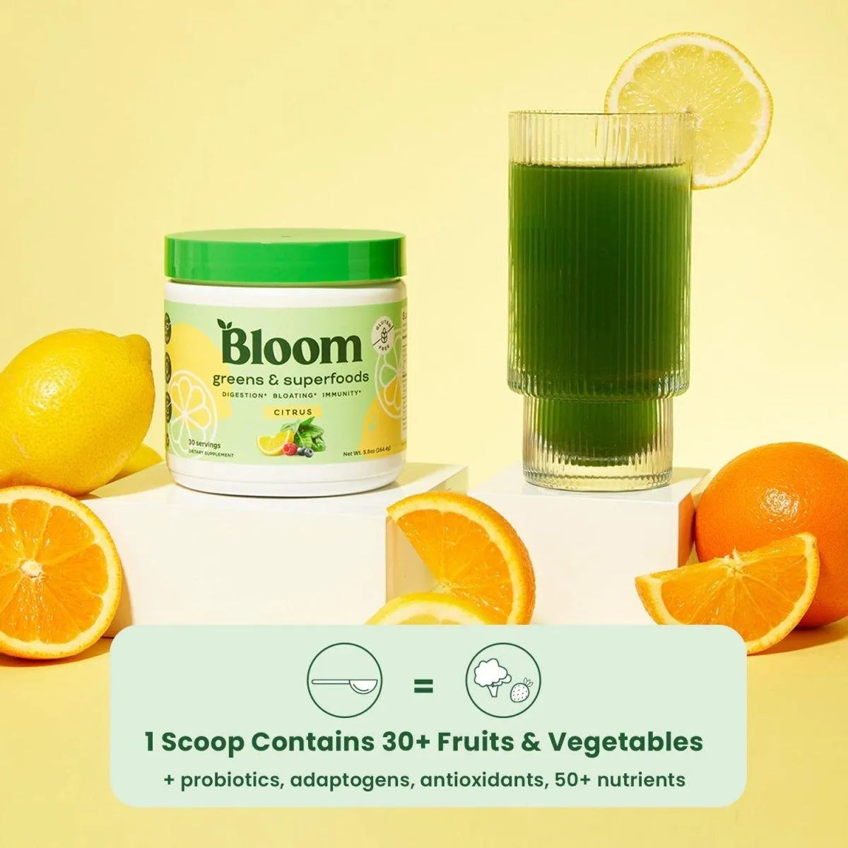 BLOOM NUTRITION - Bloom Nutrition Green Superfood | Super Greens Powder Juice & Smoothie Mix 30 Servicios - The Red Vitamin MX - Suplementos Alimenticios - {{ shop.shopifyCountryName }}