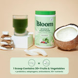 BLOOM NUTRITION - Bloom Nutrition Green Superfood | Super Greens Powder Juice & Smoothie Mix 60 Servicios - The Red Vitamin MX - Suplementos Alimenticios - {{ shop.shopifyCountryName }}