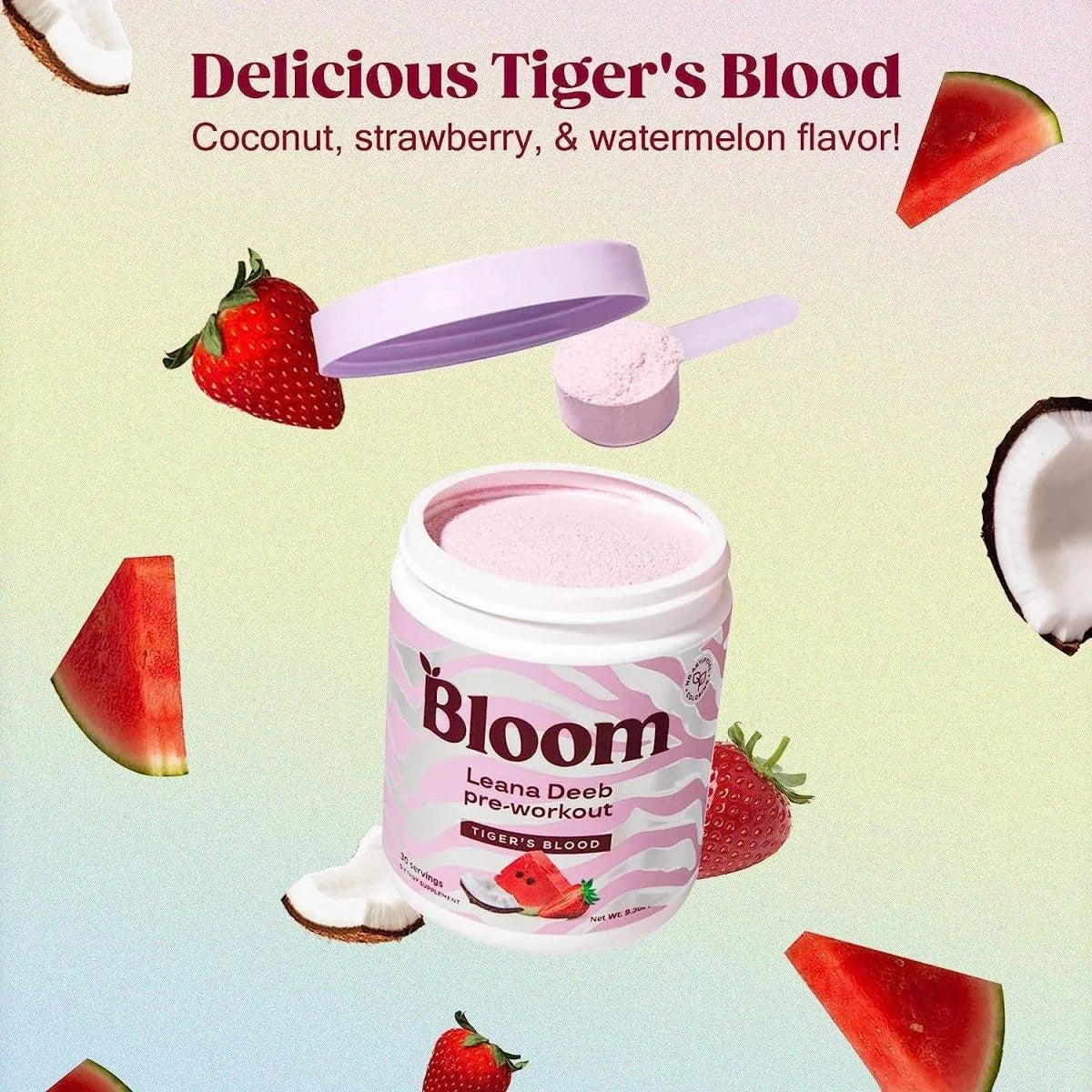 BLOOM NUTRITION - Bloom Nutrition Pre Workout Powder Tiger's Blood by Leana Deeb 30 Servicios - The Red Vitamin MX - Suplementos Alimenticios - {{ shop.shopifyCountryName }}