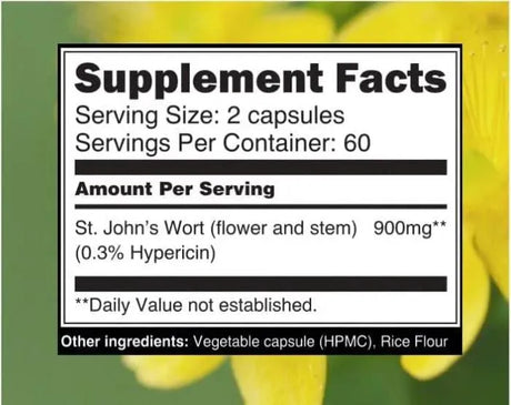 BLOSSOM NATURE - Blossom Nature St Johns Wort 900Mg. 120 Capsulas - The Red Vitamin MX - Suplementos Alimenticios - {{ shop.shopifyCountryName }}