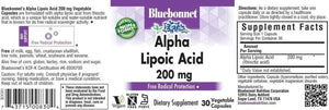 BLUEBONNET NUTRITION - Bluebonnet Alpha Lipoic Acid 200Mg. 30 Capsulas - The Red Vitamin MX - Suplementos Alimenticios - {{ shop.shopifyCountryName }}