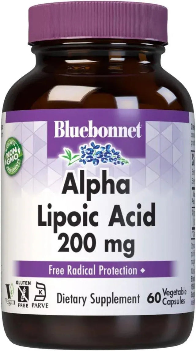 BLUEBONNET NUTRITION - Bluebonnet Alpha Lipoic Acid 200Mg. 60 Capsulas - The Red Vitamin MX - Suplementos Alimenticios - {{ shop.shopifyCountryName }}