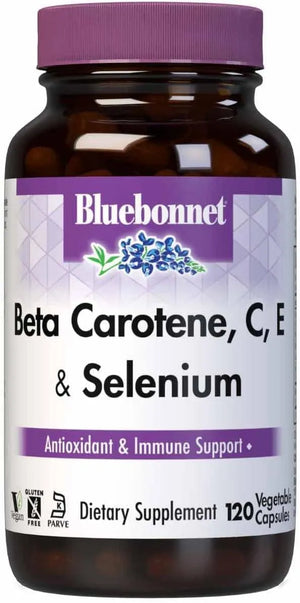 BLUEBONNET NUTRITION - BlueBonnet Beta Carotene C and E Plus Selenium 120 Capsulas - The Red Vitamin MX - Suplementos Alimenticios - {{ shop.shopifyCountryName }}