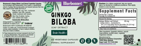 BLUEBONNET NUTRITION - BlueBonnet Ginkgo Biloba Leaf Extract Supplement 60 Capsulas - The Red Vitamin MX - Suplementos Alimenticios - {{ shop.shopifyCountryName }}