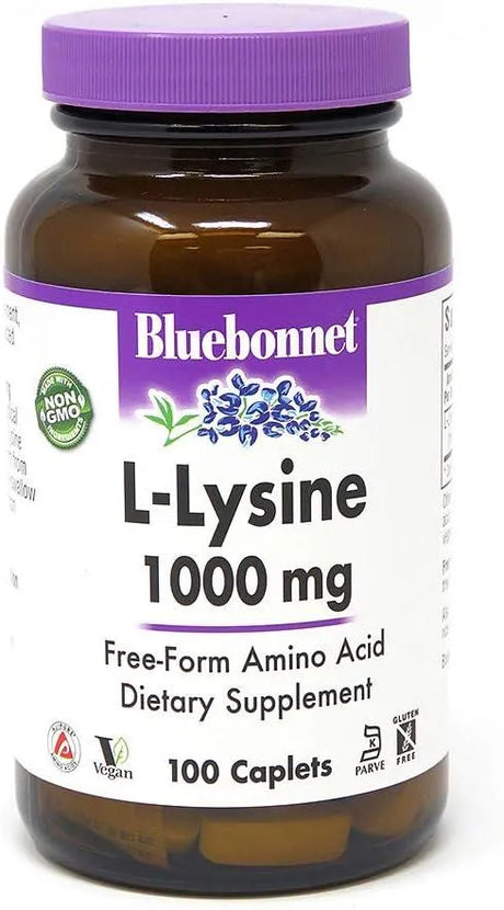 BLUEBONNET NUTRITION - Bluebonnet L-Lysine 1000Mg. 100 Tabletas - The Red Vitamin MX - Suplementos Alimenticios - {{ shop.shopifyCountryName }}