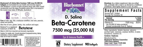 BLUEBONNET NUTRITION - BlueBonnet Mixed Beta-Carotene 25000 IU 90 Capsulas Blandas - The Red Vitamin MX - Suplementos Alimenticios - {{ shop.shopifyCountryName }}