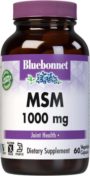 BLUEBONNET NUTRITION - BlueBonnet MSM 1000Mg. 60 Capsulas - The Red Vitamin MX - Suplementos Alimenticios - {{ shop.shopifyCountryName }}