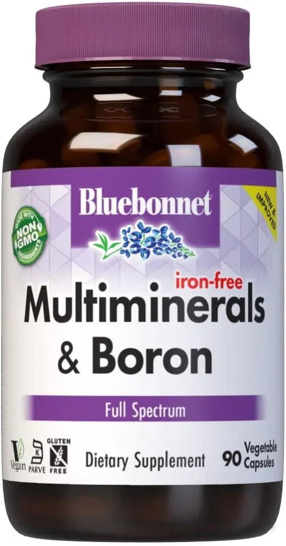 BLUEBONNET NUTRITION - Bluebonnet Multi Mineral Plus Boron 90 Capsulas - The Red Vitamin MX - Suplementos Alimenticios - {{ shop.shopifyCountryName }}