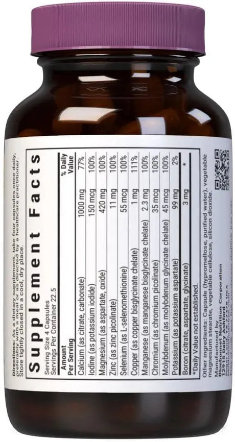 BLUEBONNET NUTRITION - Bluebonnet Multi Mineral Plus Boron 90 Capsulas - The Red Vitamin MX - Suplementos Alimenticios - {{ shop.shopifyCountryName }}
