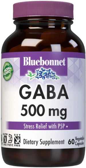 BLUEBONNET NUTRITION - Bluebonnet Nutrition GABA 500Mg. 60 Capsulas - The Red Vitamin MX - Suplementos Alimenticios - {{ shop.shopifyCountryName }}