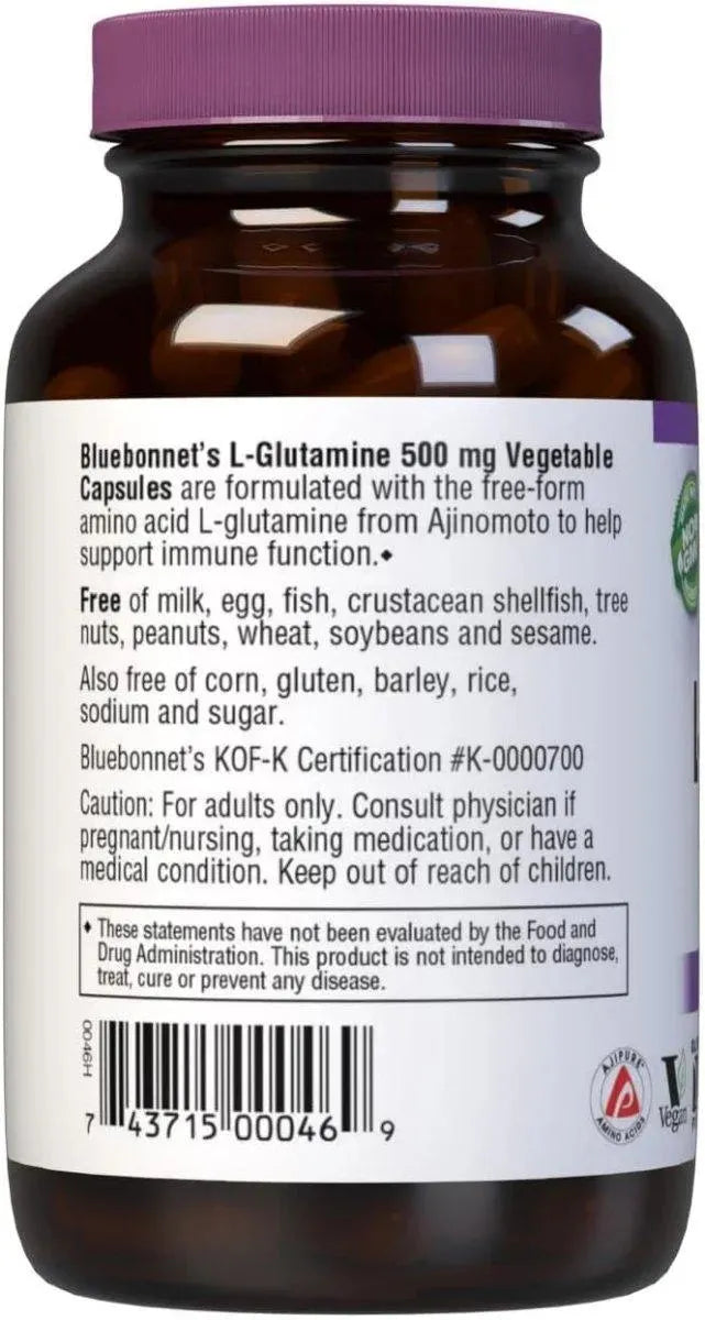 BLUEBONNET NUTRITION - Bluebonnet Nutrition L-Glutamine 500Mg. 100 Capsulas - The Red Vitamin MX - Suplementos Alimenticios - {{ shop.shopifyCountryName }}