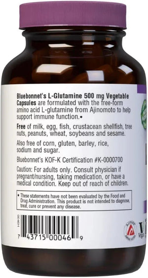 BLUEBONNET NUTRITION - Bluebonnet Nutrition L-Glutamine 500Mg. 100 Capsulas - The Red Vitamin MX - Suplementos Alimenticios - {{ shop.shopifyCountryName }}