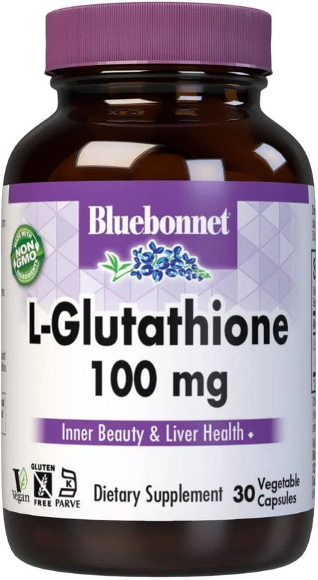 BLUEBONNET NUTRITION - Bluebonnet Nutrition L-Glutathione 100Mg. 30 Capsulas - The Red Vitamin MX - Suplementos Alimenticios - {{ shop.shopifyCountryName }}