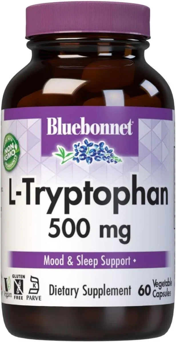 BLUEBONNET NUTRITION - Bluebonnet Nutrition L-Trypotophan 500Mg. 60 Capsulas - The Red Vitamin MX - Suplementos Alimenticios - {{ shop.shopifyCountryName }}