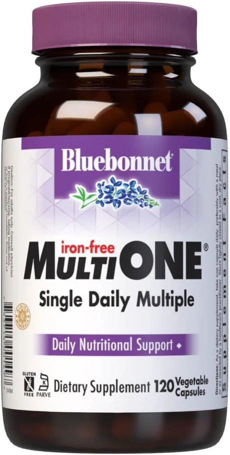 BLUEBONNET NUTRITION - Bluebonnet Nutrition Multi One Iron Free 120 Capsulas - The Red Vitamin MX - Suplementos Alimenticios - {{ shop.shopifyCountryName }}