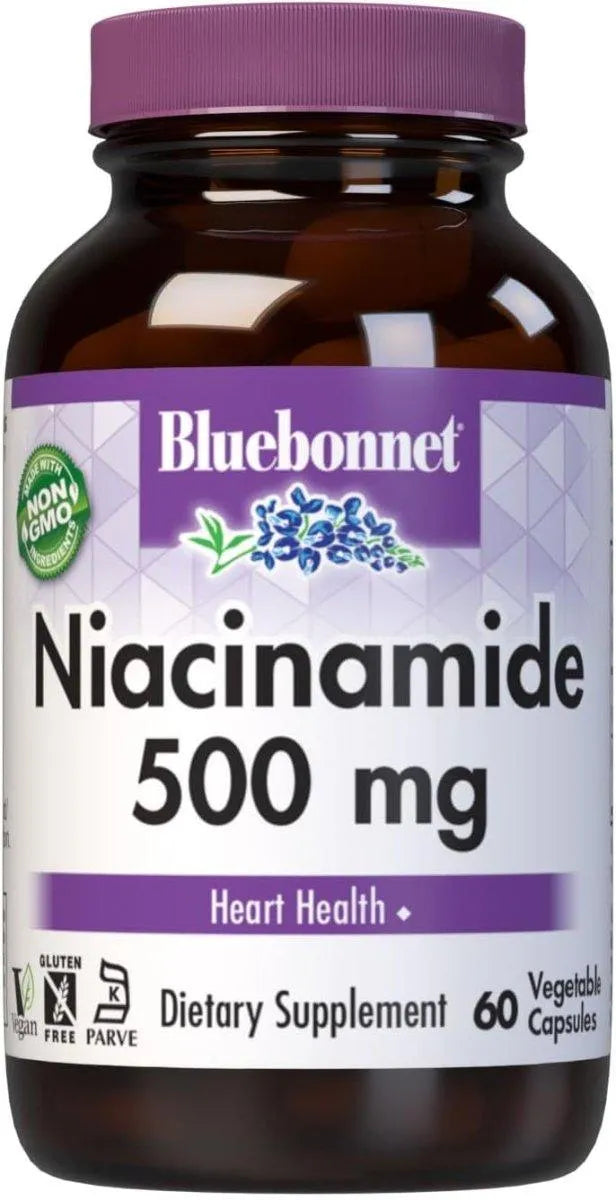 BLUEBONNET NUTRITION - Bluebonnet Nutrition Niacinamide 500Mg. 60 Capsulas - The Red Vitamin MX - Suplementos Alimenticios - {{ shop.shopifyCountryName }}