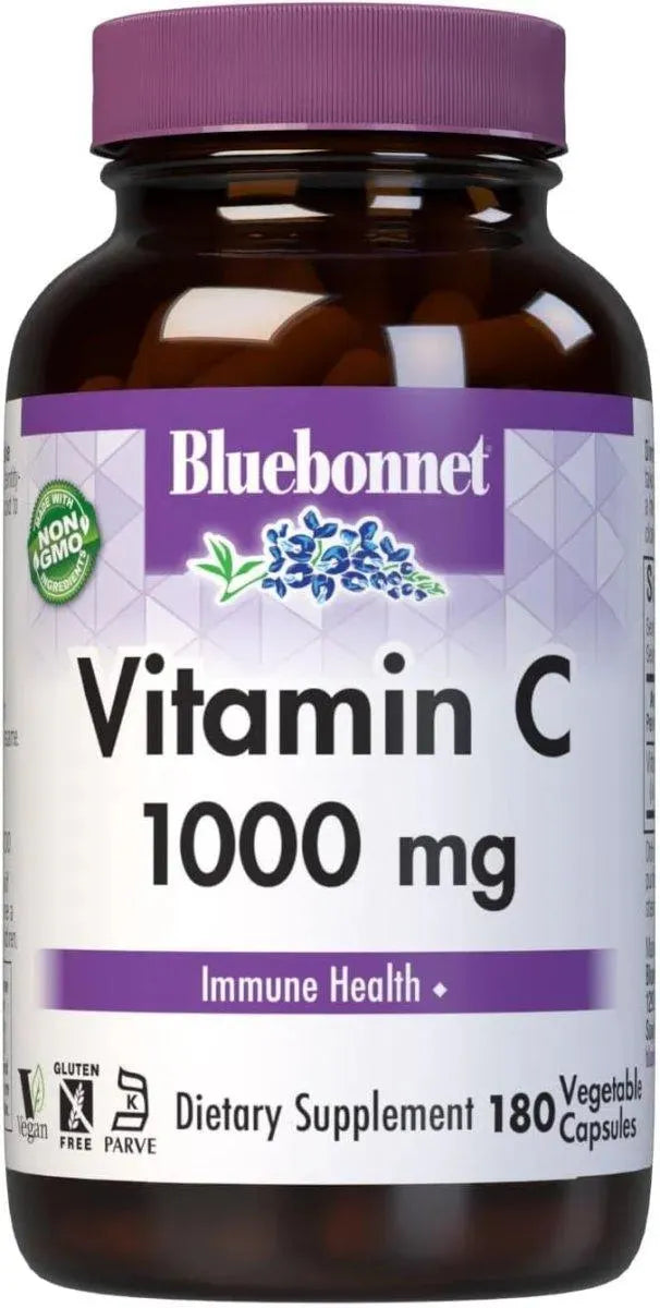 BLUEBONNET NUTRITION - Bluebonnet Nutrition Vitamin C 1000Mg. 180 Capsulas - The Red Vitamin MX - Suplementos Alimenticios - {{ shop.shopifyCountryName }}