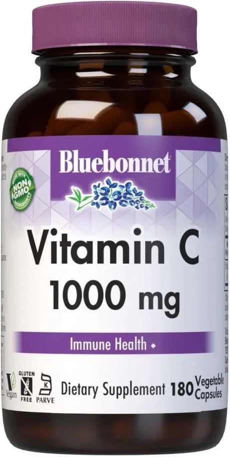 BLUEBONNET NUTRITION - Bluebonnet Nutrition Vitamin C 1000Mg. 180 Capsulas - The Red Vitamin MX - Suplementos Alimenticios - {{ shop.shopifyCountryName }}