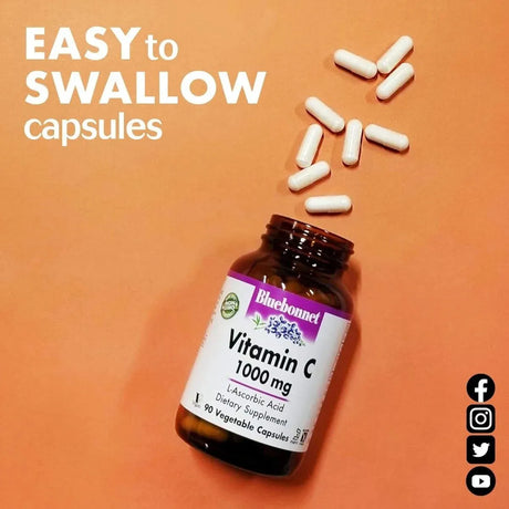 BLUEBONNET NUTRITION - Bluebonnet Nutrition Vitamin C 1000Mg. 180 Capsulas - The Red Vitamin MX - Suplementos Alimenticios - {{ shop.shopifyCountryName }}