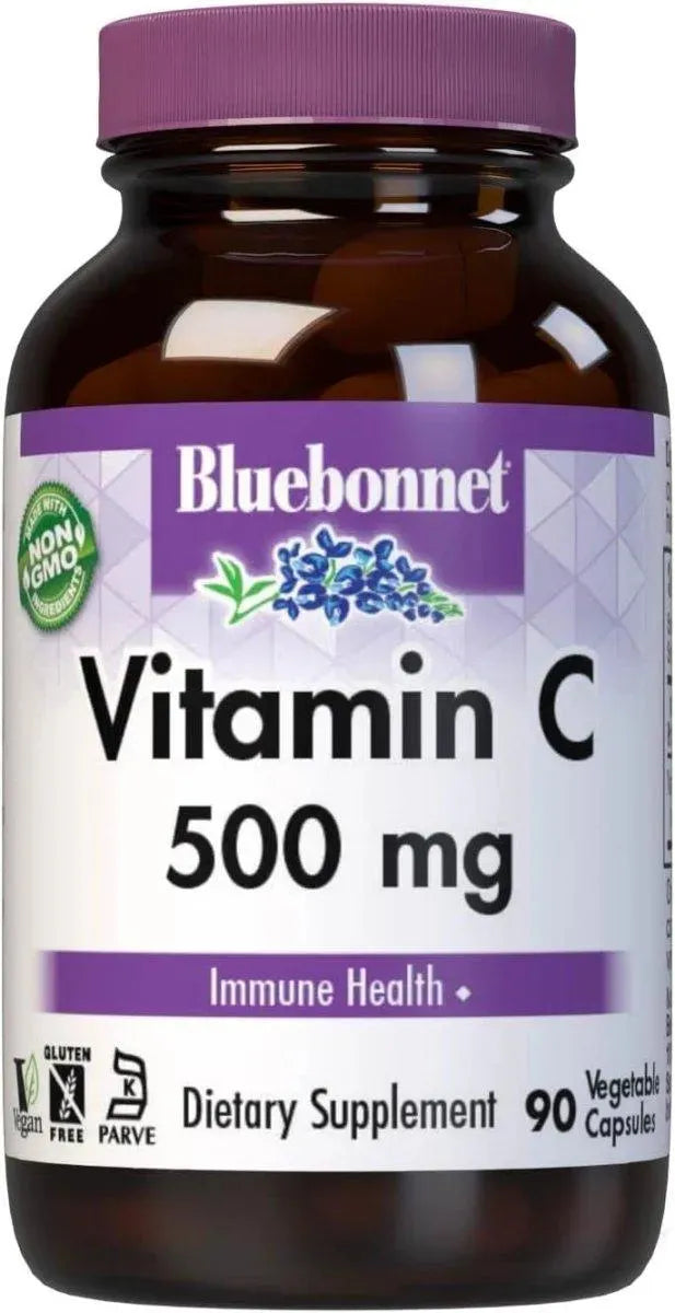 BLUEBONNET NUTRITION - Bluebonnet Nutrition Vitamin C 500Mg. 90 Capsulas - The Red Vitamin MX - Suplementos Alimenticios - {{ shop.shopifyCountryName }}