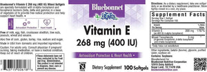 BLUEBONNET NUTRITION - Bluebonnet Nutrition Vitamin E 400 IU 268Mg. 100 Capsulas Blandas - The Red Vitamin MX - Suplementos Alimenticios - {{ shop.shopifyCountryName }}