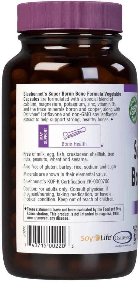 BLUEBONNET NUTRITION - BlueBonnet Super Boron Bone Formula 120 Capsulas - The Red Vitamin MX - Suplementos Alimenticios - {{ shop.shopifyCountryName }}