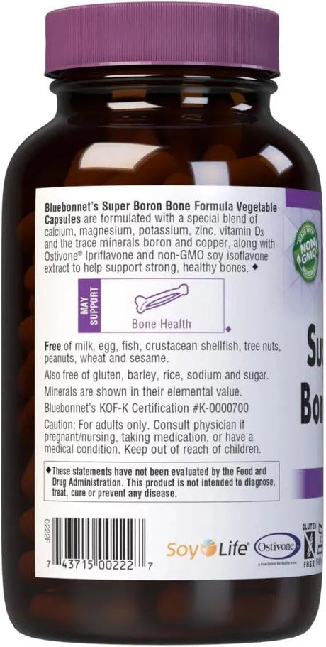 BLUEBONNET NUTRITION - BlueBonnet Super Boron Bone Formula 240 Capsulas - The Red Vitamin MX - Suplementos Alimenticios - {{ shop.shopifyCountryName }}